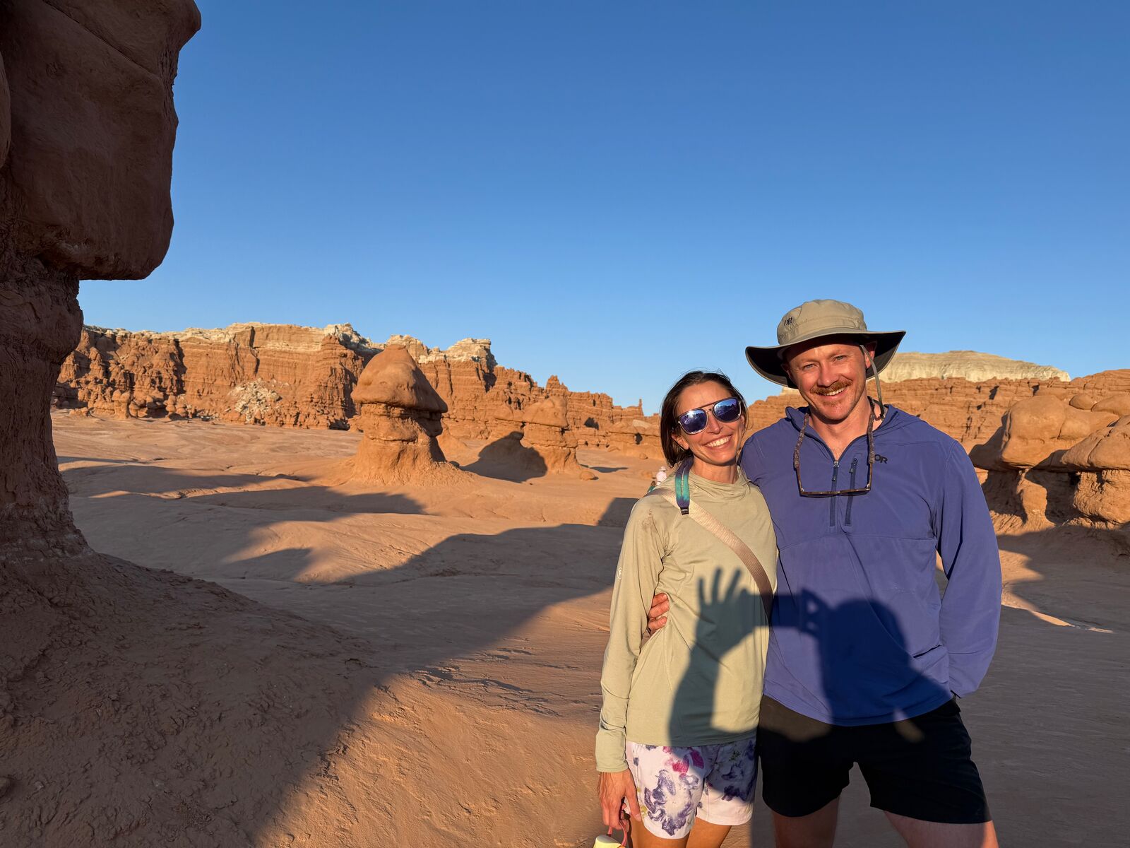 Cass and David in the Utah desert